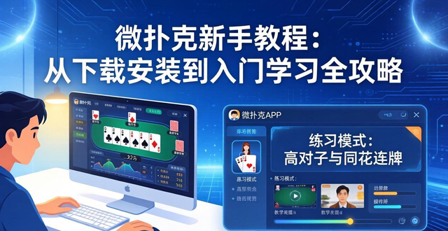 微扑克新手教程_扑克新手入门_扑克步骤