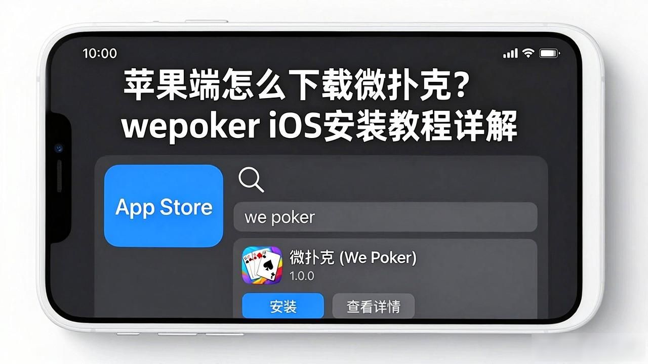 微扑克ios_扑克苹果版微信怎么玩_微扑克苹果版