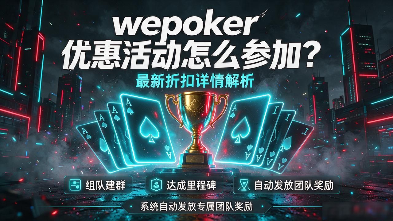 wepoker优惠活动_优惠活动最后一天宣传语_优惠活动大厅在线申请